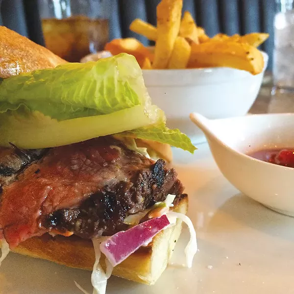 The steak sandwich at Brigid. - JESSICA ELIZARRARAS