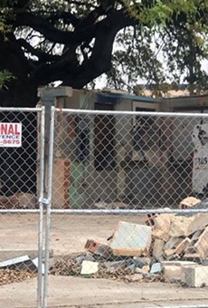 Bulldozers Raze Most of What Remained of San Antonio Punk Institution Taco Land