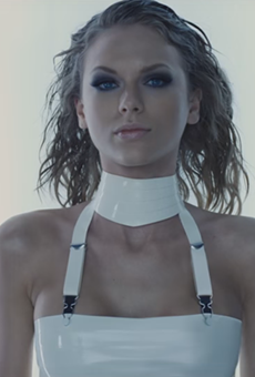 A still from Swift's collaboration with Kendrick Lamar, "Bad Blood."