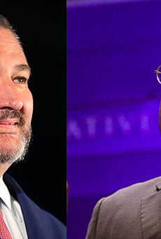 U.S. Sen. Ted Cruz (left) and Texas Republican Party Chair Allen West