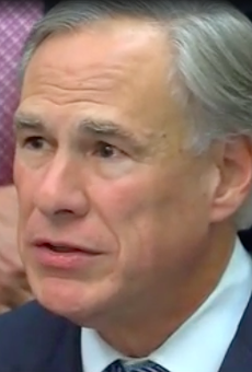 Gov. Greg Abbott amps up the rhetoric during Wednesday's news conference about a Texas border wall.