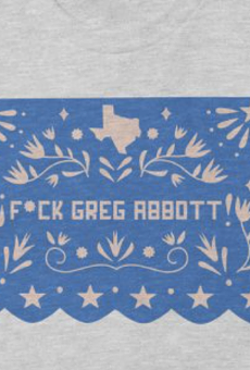 San Antonio artist Rafael Gonzales Jr. debuts papel picado-style 'F*ck Greg Abbott' shirts