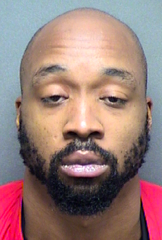 Xavier Downs, 29, was arrested on two counts of indecent exposure on Sunday.
