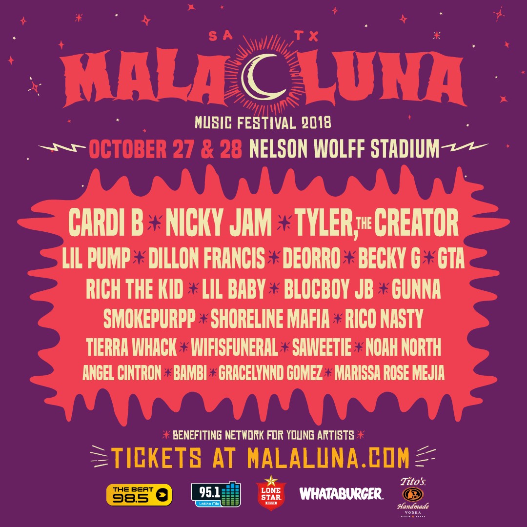 Mala Luna Returns This October With Cardi B, Tyler, the Creator + More | SA Sound1080 x 1080