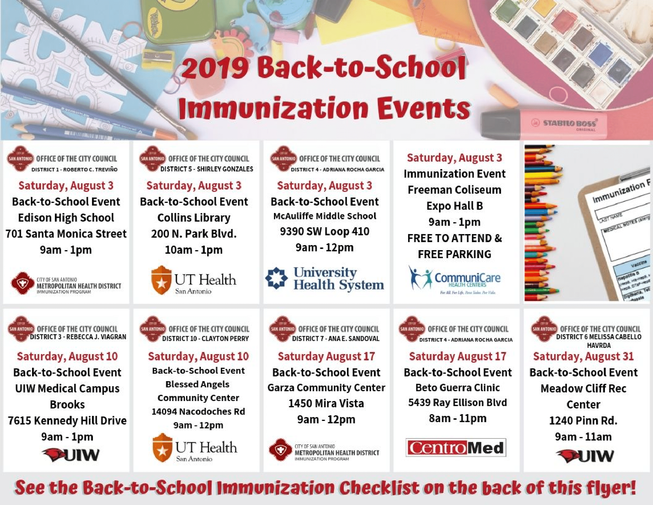City Of San Antonio Metro Health Observing National Immunization Month 