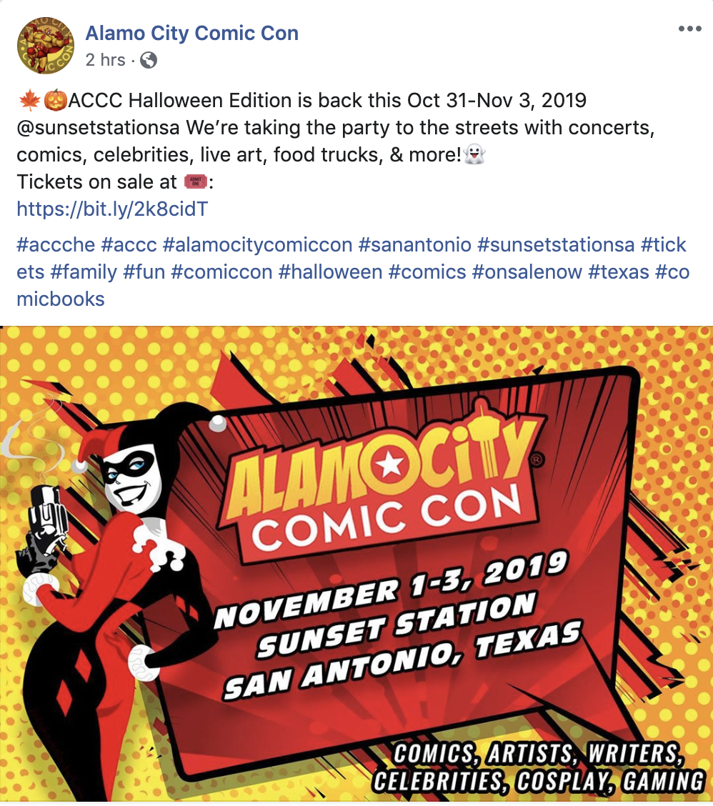 comic con halloween 2020 texas Alamo City Comic Con Finally Announces 2019 Dates And Downsized Venue Artslut comic con halloween 2020 texas