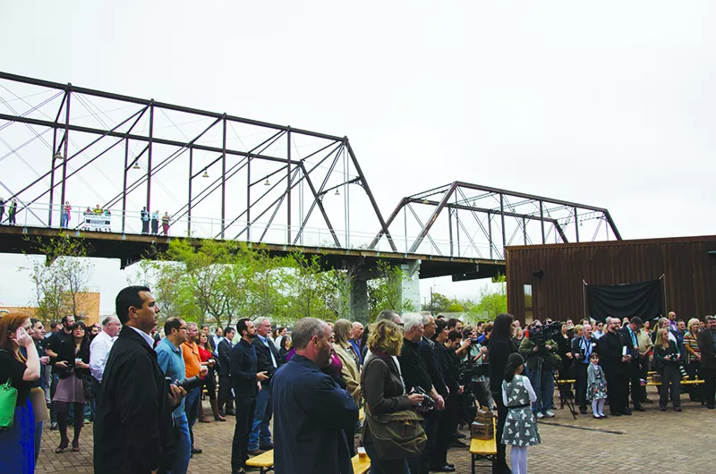 Months go by and the property dispute at the Hays Street Bridge remains unsolved. - KEVIN FEMMEL