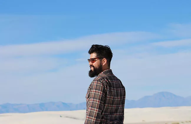Jacob Guevara of Montage Vintage modeling some store gear - MONTAGESTYLE.COM