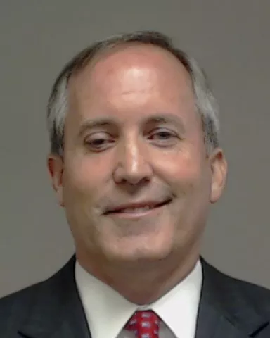 Mug shot of Texas Attorney General Ken Paxton. - VIA COLIN COUNTY