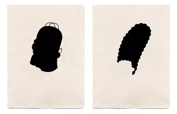 Jon Lee’s Simpsons-inspired lithographs SM0303 (left) and SM0301 (right) - JON LEE