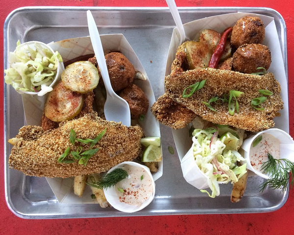 Classic catfish & Attaboy fries. - S.A.VORY/ INSTAGRAM