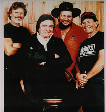 Kris Kristofferson, Johnny Cash, Waylon Jennings and Willie Nelson - WIKIMEDIA