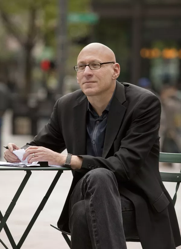 Author David Shields, no doubt plotting the next phase in his assault on the literary world. - COURTESY