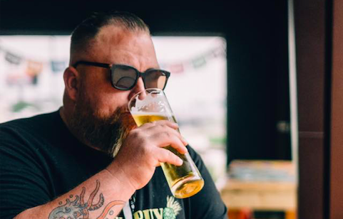 Southerleigh head brewer Les Locke enjoys a malt beverage. - FACEBOOK / SAN ANTONIO BEER WEEK