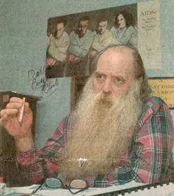 PAPA BEAR DURING THE EARLY DAYS OF THE SAN ANTONIO AIDS FOUNDATION. (PHOTO COURTESY ROBERT EDWARDS COLLECTION)