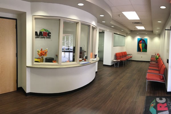 THE WAITING ROOM AT AARC'S HEALTH EQUITY CLINIC WHICH PROVIDES MEDICAL SERVICES TO THE LGBT COMMUNITY. (COURTESY PHOTOS)