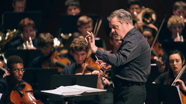 Peters in action during "YOSA Presents Abbey Road Live." - COURTESY OF TPR AND DO210
