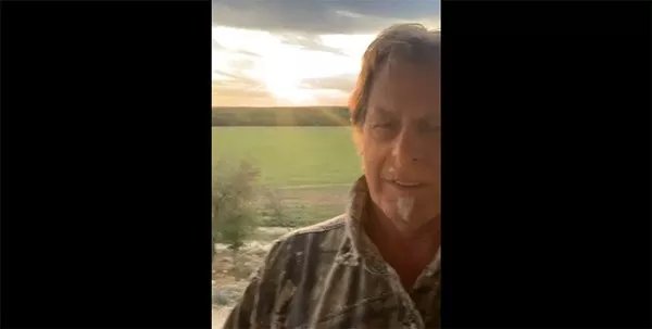 Fervent COVID-denier Ted Nugent posted this video clip in which he admits the coronavirus knocked him on his ass. - FACEBOOK SCREEN CAPTURE / TED NUGENT