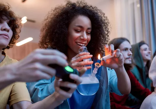 While more college students picked up the bong during the pandemic, their alcohol use went down. - SHUTTERSTOCK.COM