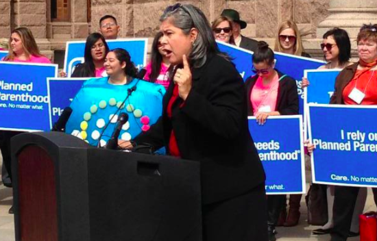 Rep. Farrar at a Planned Parenthood rally at the Texas Capiotl - FACEBOOK VIA REP. JESSICA FARRAR