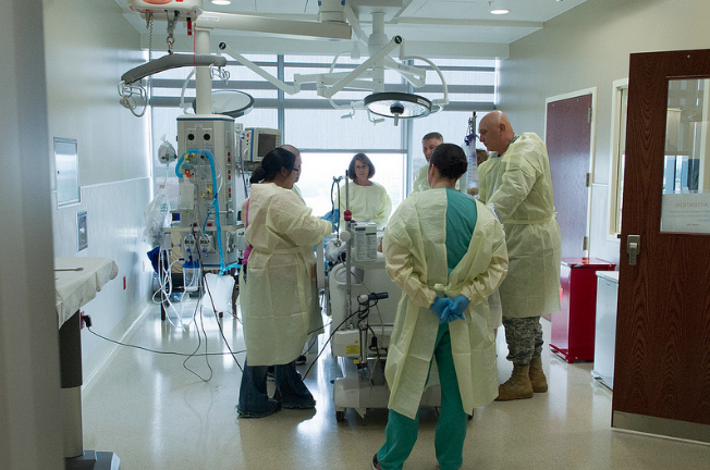 Visitors at the Brooke Army Medical Center - U.S. ARMY VIA FLICKR
