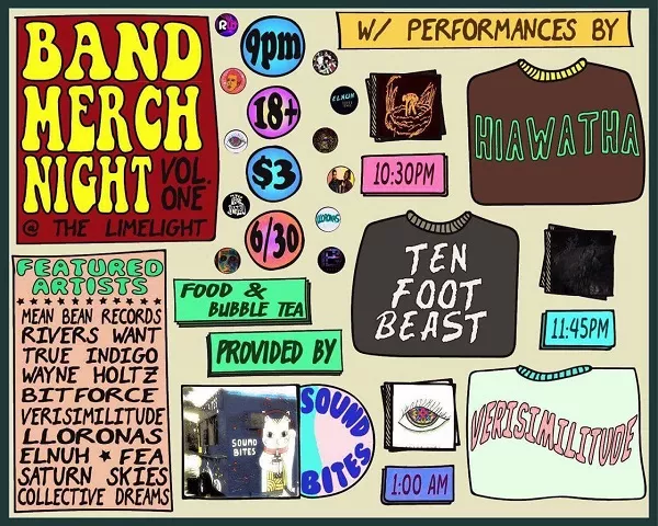 Dig live music while you shop/peruse. - FLYER BY ELENA LOPEZ
