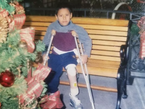 Abonza-Lopez as a child. - RAICES