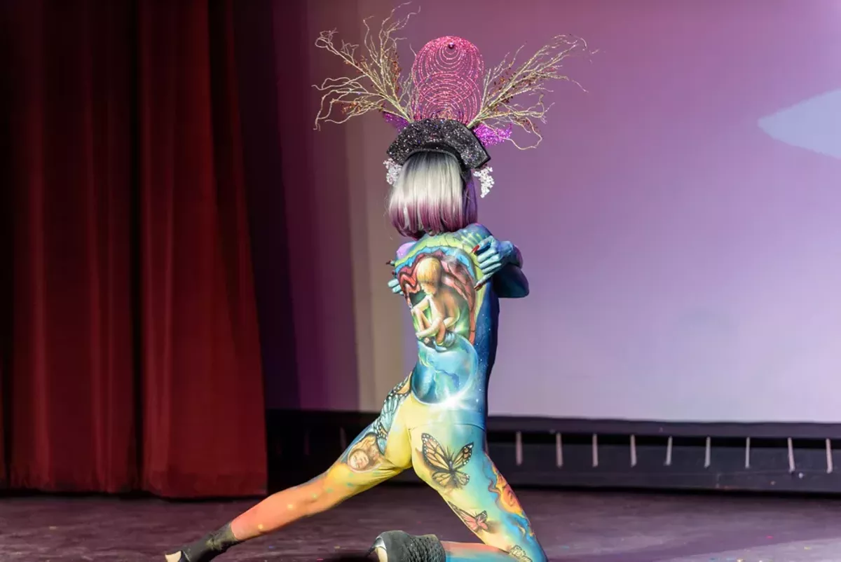 Sexy, Colorful Moments from the 2019 Texas Body Paint Competition San