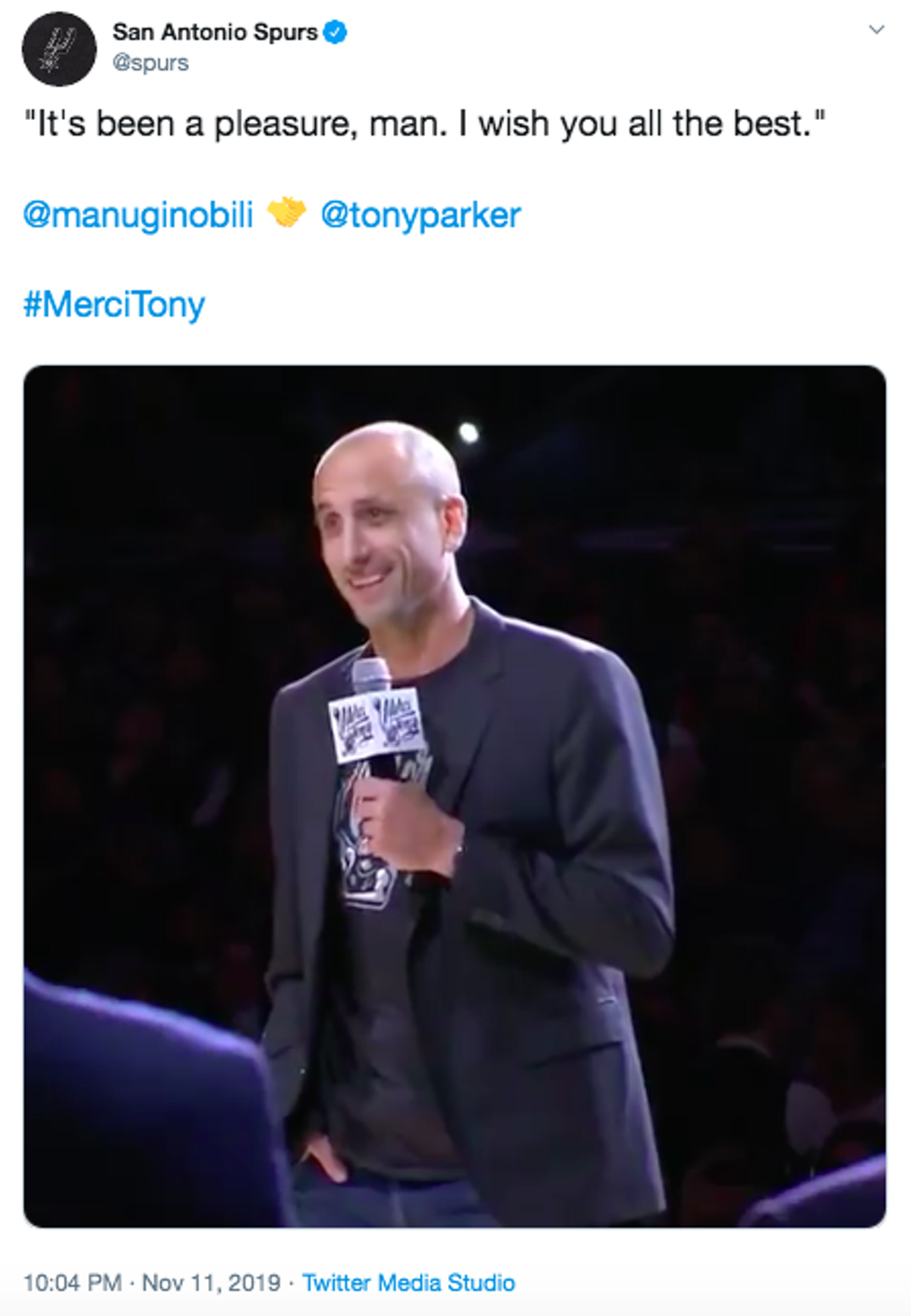 tony parker jersey retirement
