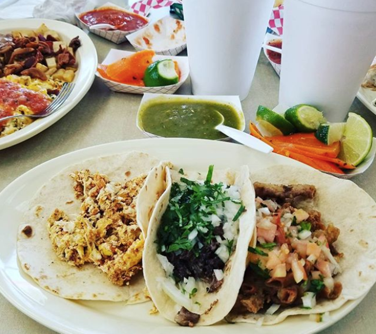 20 San Antonio Restaurants Serving Breakfast All Day So You Can Formerly Known As Los Robertos This Local Taco Chain Comes Through 24 7 Enjoy Breakfast Tacos And Burritos In A Dozen Combinations Including Machaca