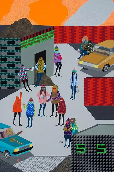 Work by Angela Fox ('Spatial Planes') - COURTESY