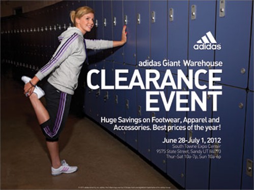 adidas clearance event