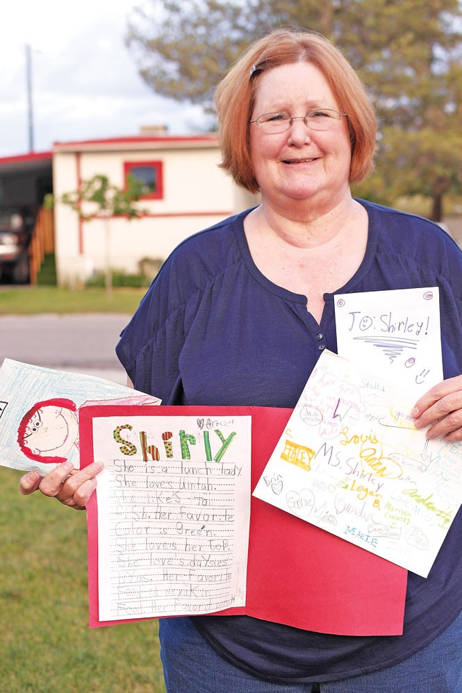 Former Uintah Elementary School lunchroom manager Shirley Canham