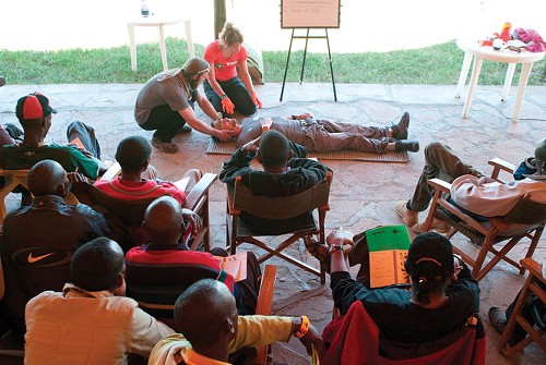 Mountain Education Development leads a Wilderness First Aid training in Kenya