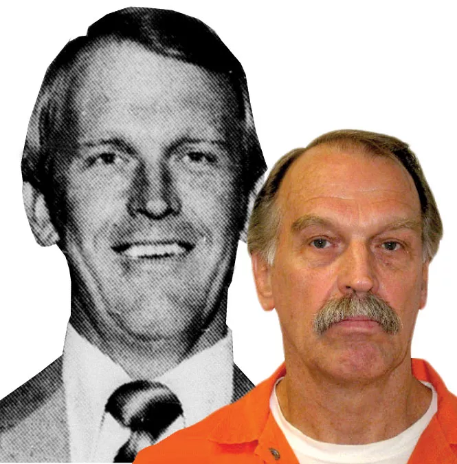 Ron Lafferty in a 1977 Daily Herald photo, and today in the Utah State Prison