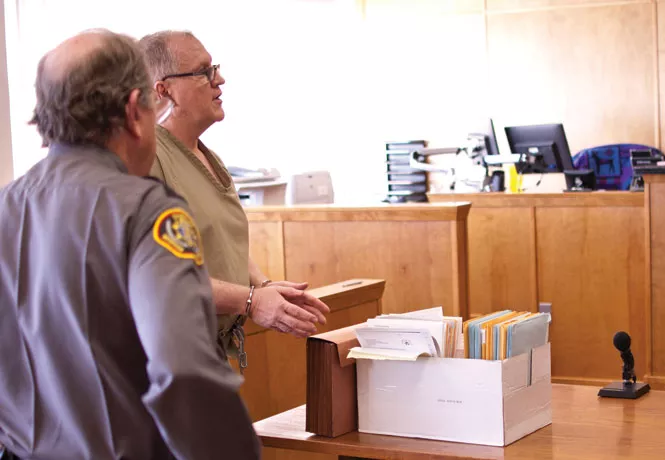 Scott Gollaher appears at 2nd District Court in Morgan, Utah, representing himself. - JOSH SCHEUERMAN