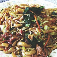 Shanghai beef fat noodles