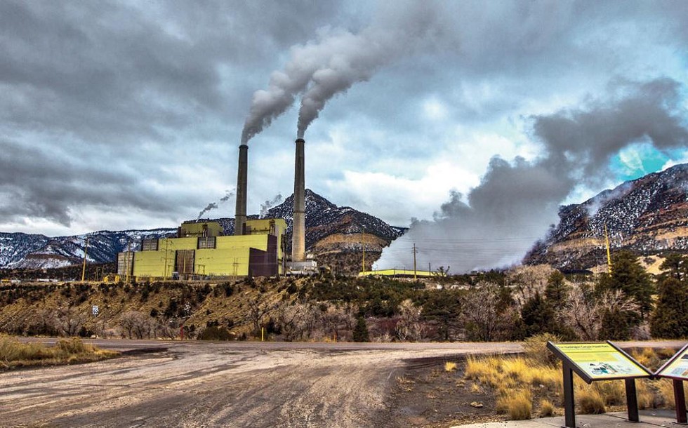 Emissions from PacifiCorp’s Huntington coal-fired power plant, one of two such facilities in Utah, blow into neighboring national parks. - ALYN JOHNSON/SIERRA CLUB