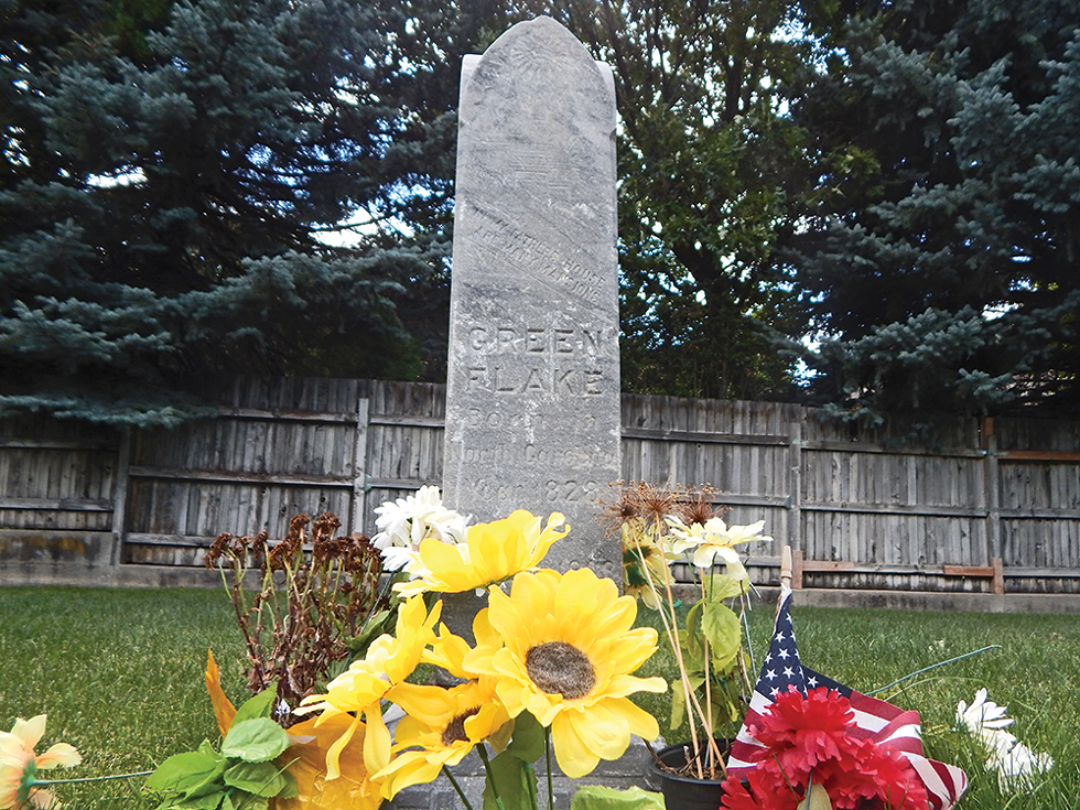 The grave marker for one of the first black Mormon pioneers can be found at the Union Fort Pioneer Cemetery in Cottonwood Heights. - PETER HOLSLIN