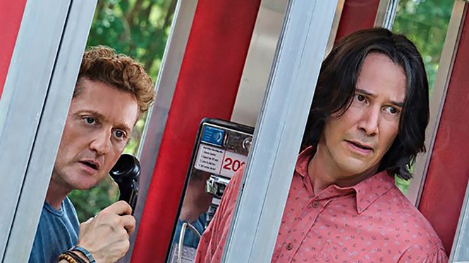 Alex Winter and Keanu Reeves in Bill & Ted Face the Music - LIONSGATE FILMS