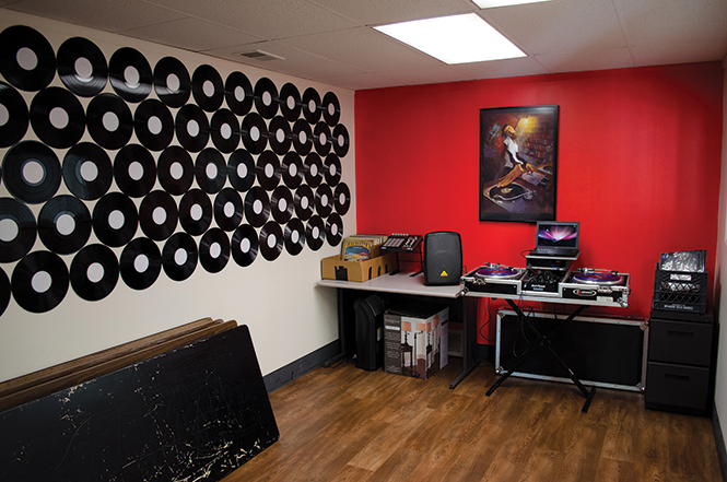 The HERC DJ room - THE HERC