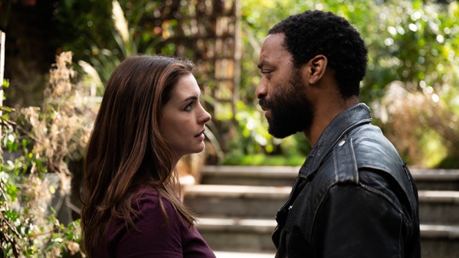Anne Hathaway and Chiwetel Ejiofor in Locked Down - HBO MAX
