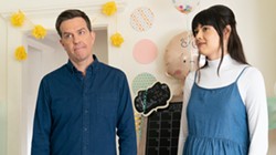 Ed Helms and Patti Harrison in Together Together - BLEECKER STREET FILMS