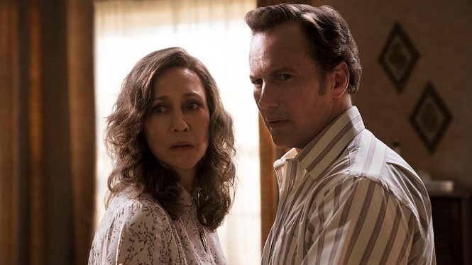 Vera Farmiga and Patrick Wilson in The Conjuring: The Devil Made Me Do It - WARNER BROS. PICTURES
