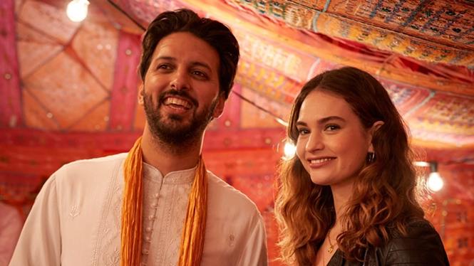 Shazad Latif and Lily James in What's Love Got to Do With It? - SHOUT FACTORY