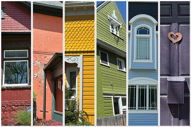 The historic homes of The Avenues neighborhood span the full range of rainbow colors. - BRYANT HEATH