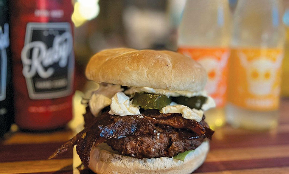 One of many greats on the menu: - Lucky 13’s jalalpeño - popper burger - COURTESY PHOTO