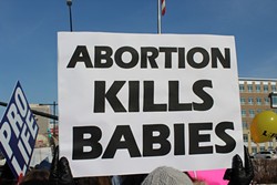 Pro-life supporters staged a march to the Capitol on Saturday. - ENRIQUE LIMÓN