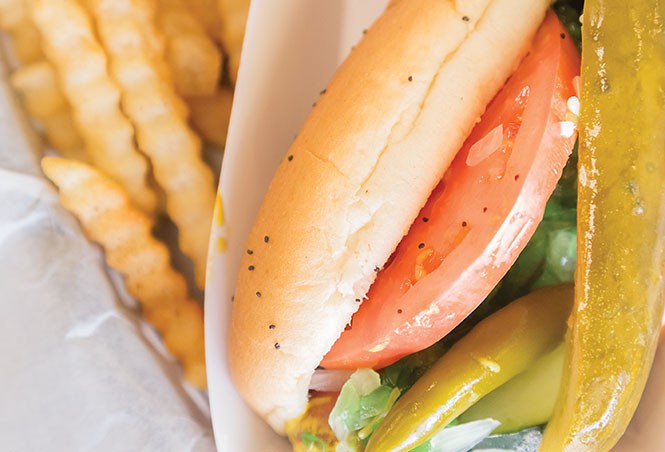 The Chicago Dog at Johnniebeefs - TYSON ROLLINS