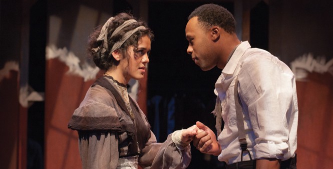 Kalyn West and Carleton Bluford in The Third Crossing - COURTESY PLAN-B THEATRE